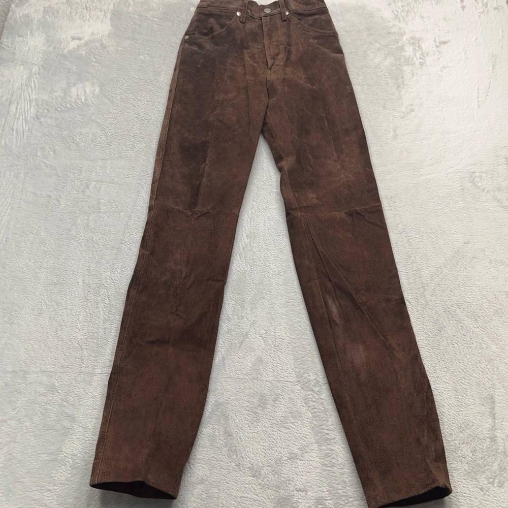 Wrangler suede Straight-Leg Pants